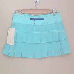 🦄 Lululemon Aquamarine Blue Pace Setter Skirt Size 8 New w Tag Attached! RARE!